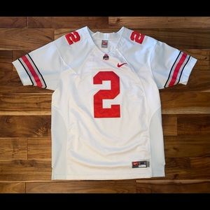 Vintage Nike Ohio State Buckeyes Authentic Game Cut Football Jersey #2 48 XL